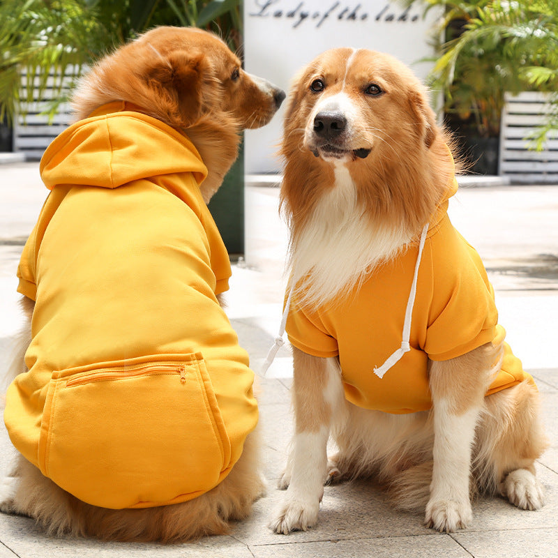 Plaid Zipper Pocket Dog Cat Pet Clothes Sweater