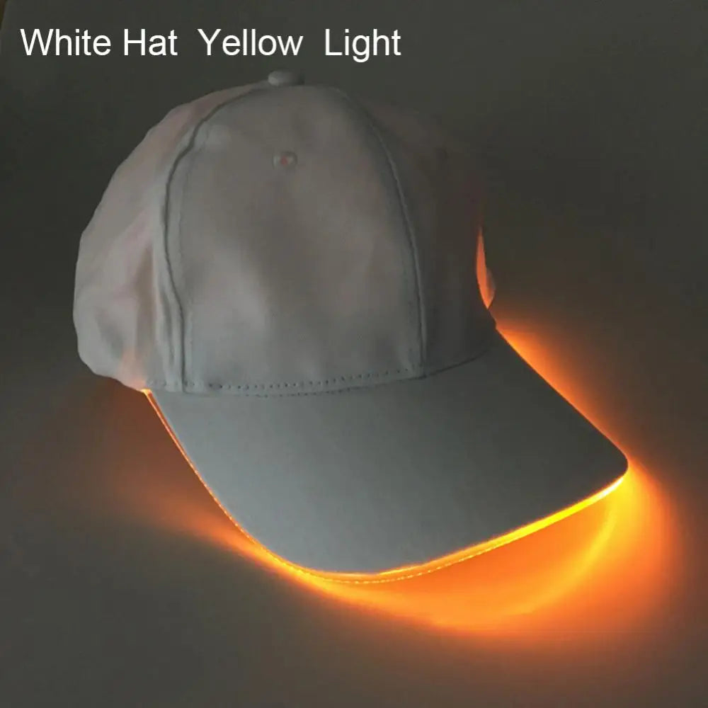 LED Up Baseball Caps Hip Hop Luminous Hat Christmas Party Peaked Cap Glowing Hat Might Club Bar Party Sport Women Men Visors