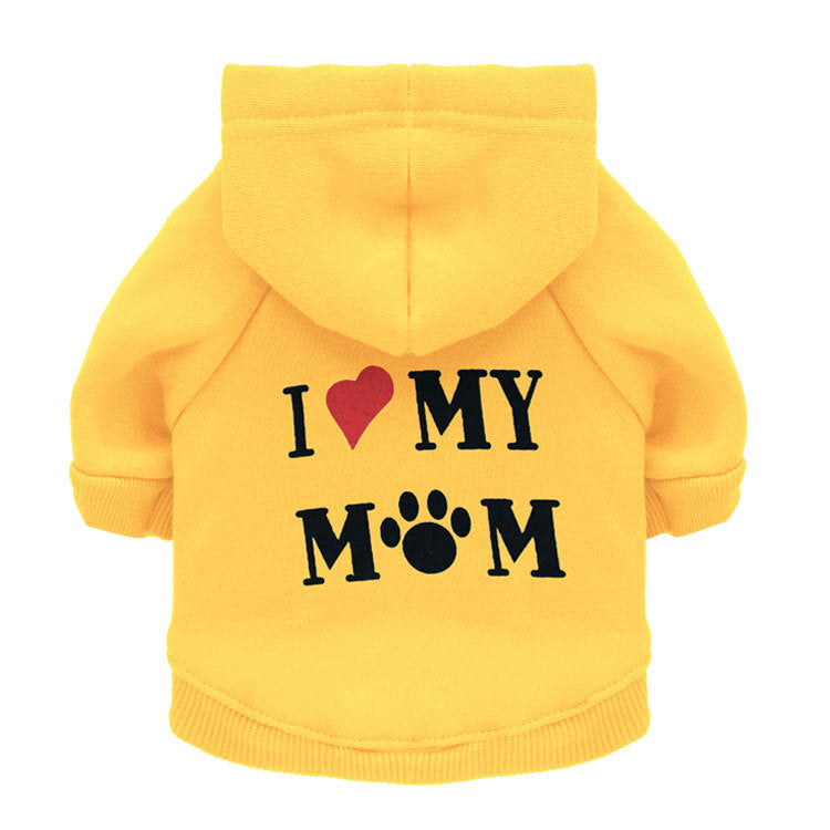 Dog Clothes Fleece Printed Mummy Pet Sweater