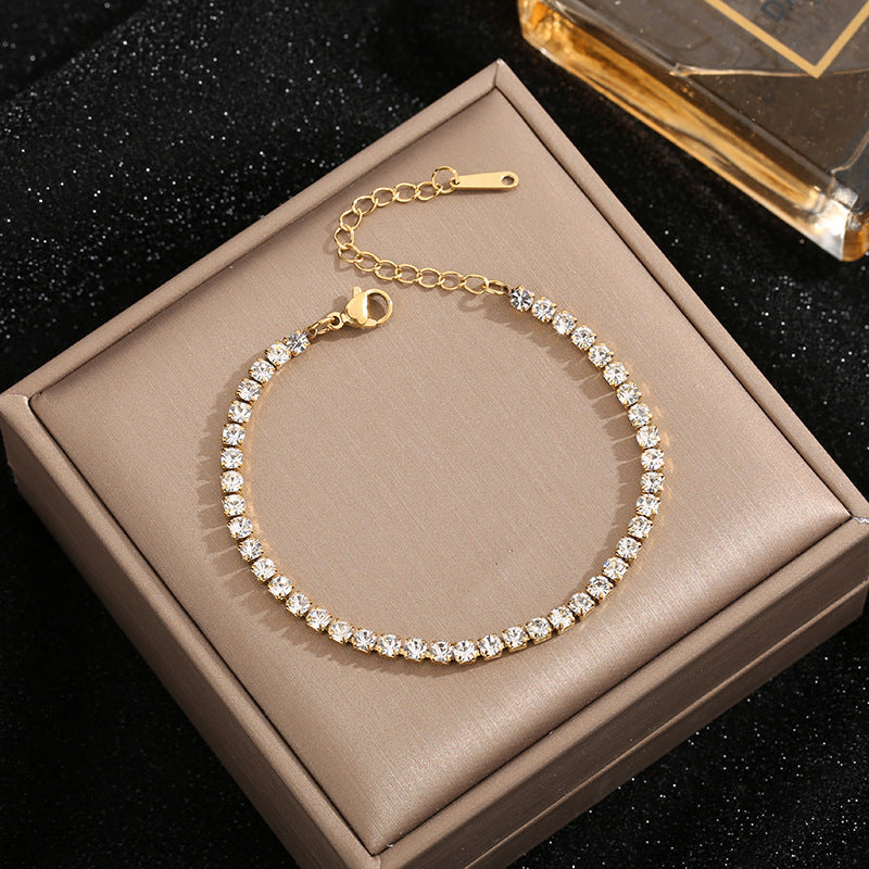 Multi-row Fully Paved Micro-pave Zircon Jewelry Bracelets