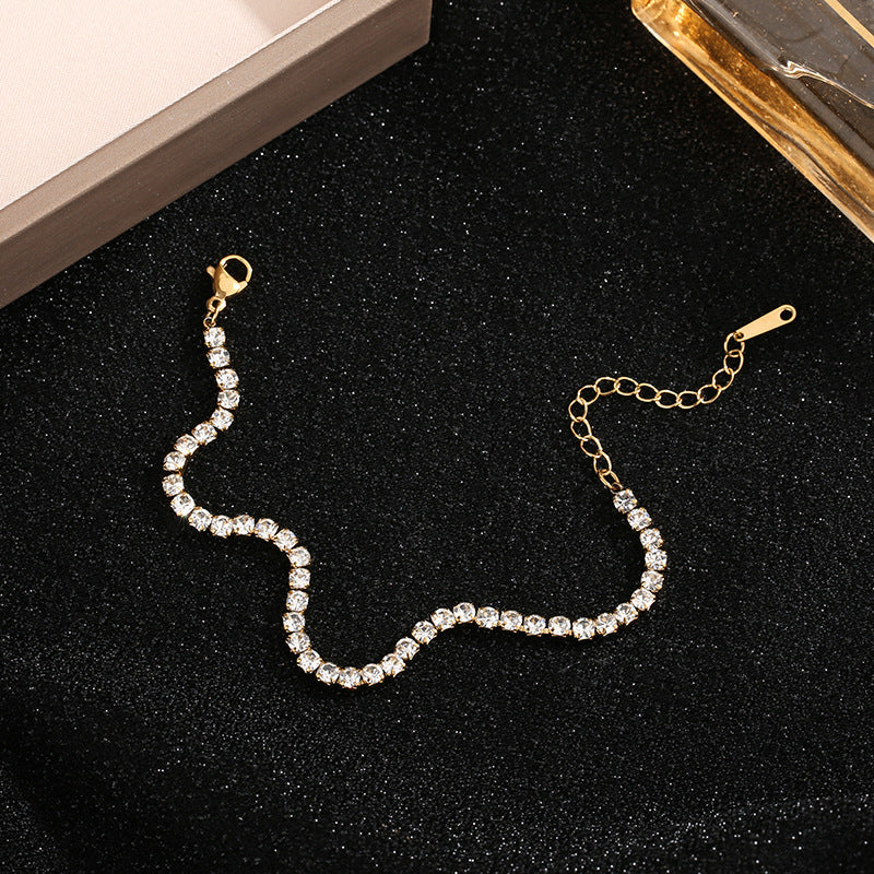 Multi-row Fully Paved Micro-pave Zircon Jewelry Bracelets