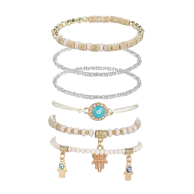 Fashion Bracelet Accessories Eyes Palms Love Beads