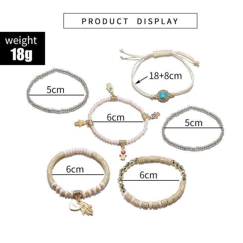 Fashion Bracelet Accessories Eyes Palms Love Beads