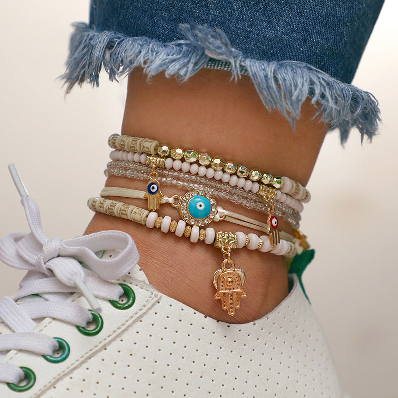Fashion Bracelet Accessories Eyes Palms Love Beads