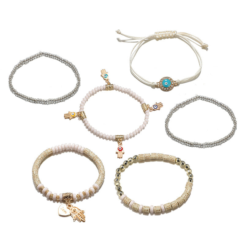 Fashion Bracelet Accessories Eyes Palms Love Beads