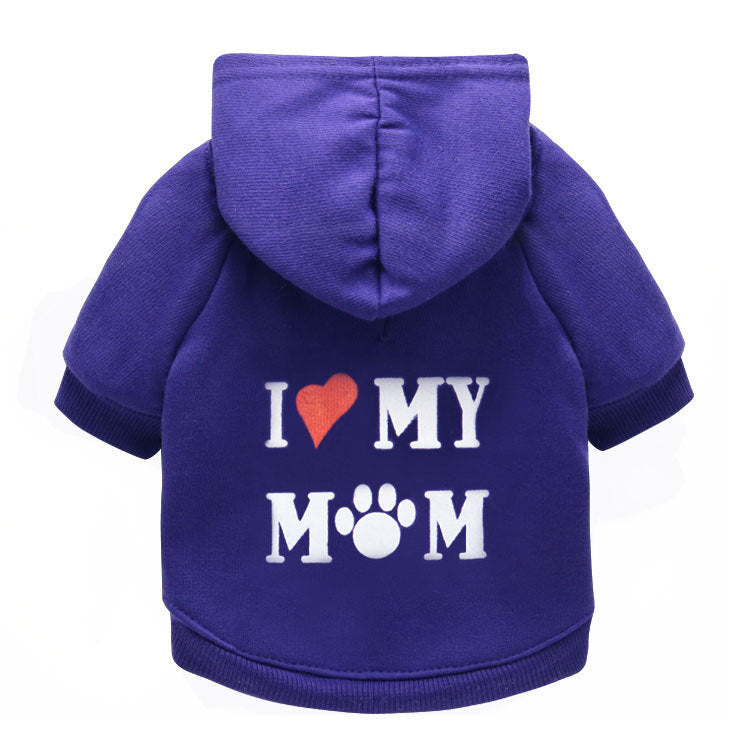 Dog Clothes Fleece Printed Mummy Pet Sweater