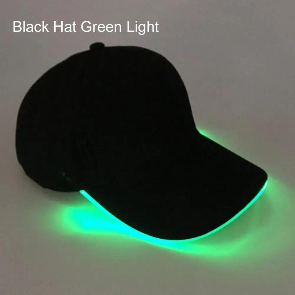 LED Up Baseball Caps Hip Hop Luminous Hat Christmas Party Peaked Cap Glowing Hat Might Club Bar Party Sport Women Men Visors