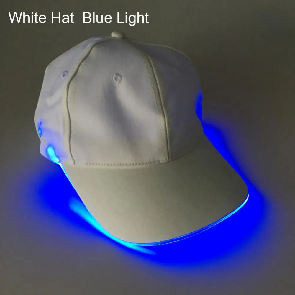 LED Up Baseball Caps Hip Hop Luminous Hat Christmas Party Peaked Cap Glowing Hat Might Club Bar Party Sport Women Men Visors