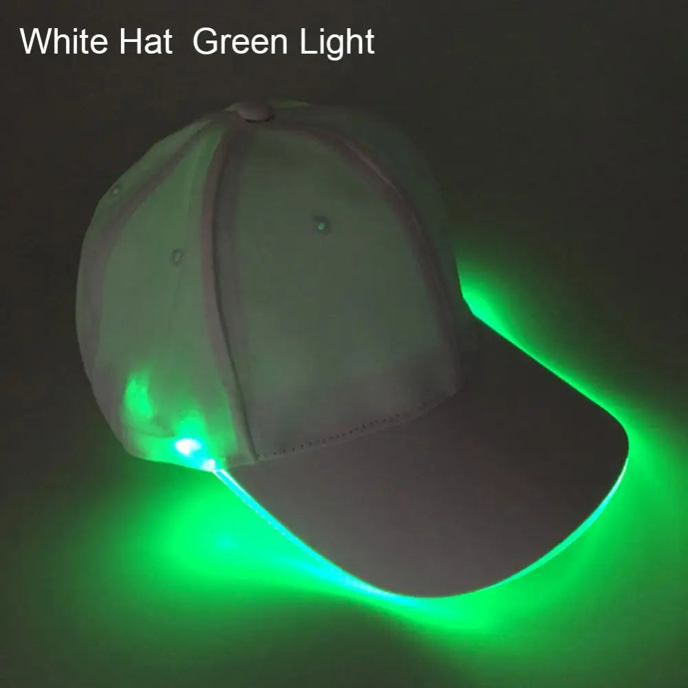 LED Up Baseball Caps Hip Hop Luminous Hat Christmas Party Peaked Cap Glowing Hat Might Club Bar Party Sport Women Men Visors