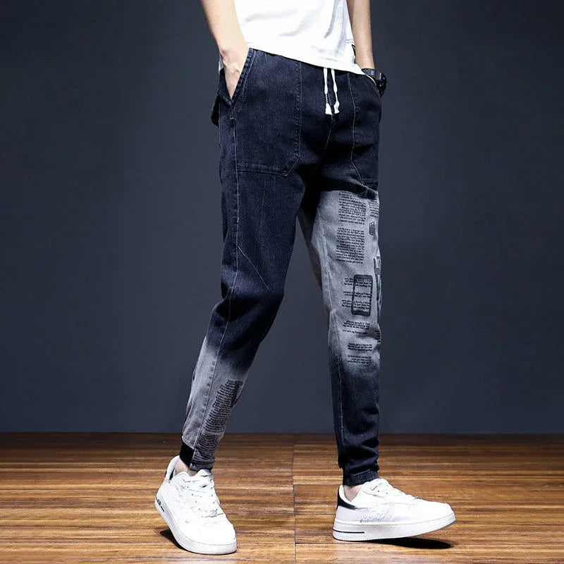 Harem Men's Jeans Trousers Spring Autumn with Pockets Male Cowboy Pants Original High Quality Cotton Y2k Vintage Wide Leg Y 2k