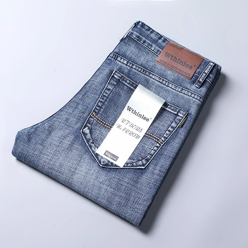 Men's Classic Jeans Jean Homme Pantalones Hombre Men Spijkerbroek Mannen Soft Black Biker Masculino Denim Overalls Men's Pants