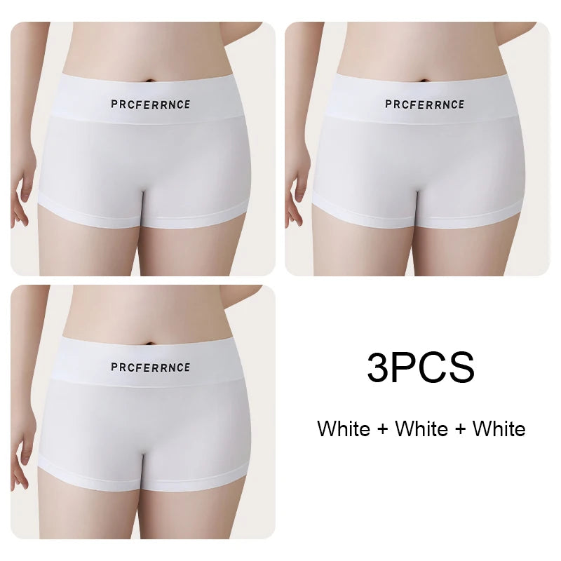 Plus Size Shorts Shorts Under the Skirt Ice Silk Safety Short Pants Women Seamless Panties Women's Boxer Underwear Summer Female
