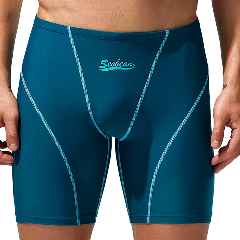 SEOBEAN-Men's Low Rise Colorful SWIM BOXER, Long VORTEX SWIMWEAR, New, 2024 summer