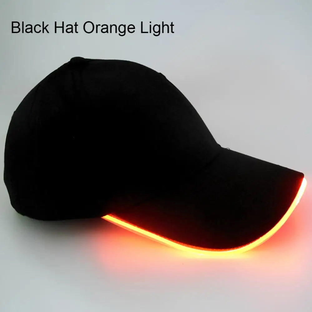 LED Up Baseball Caps Hip Hop Luminous Hat Christmas Party Peaked Cap Glowing Hat Might Club Bar Party Sport Women Men Visors