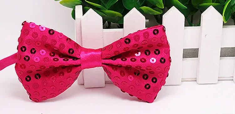 Fashion Boy Girl Men Woman Sequin Hat Bow Tie Gloves Cowboy Birthday Party Cap Jazz Dance Show Props Costume  Wedding Festival