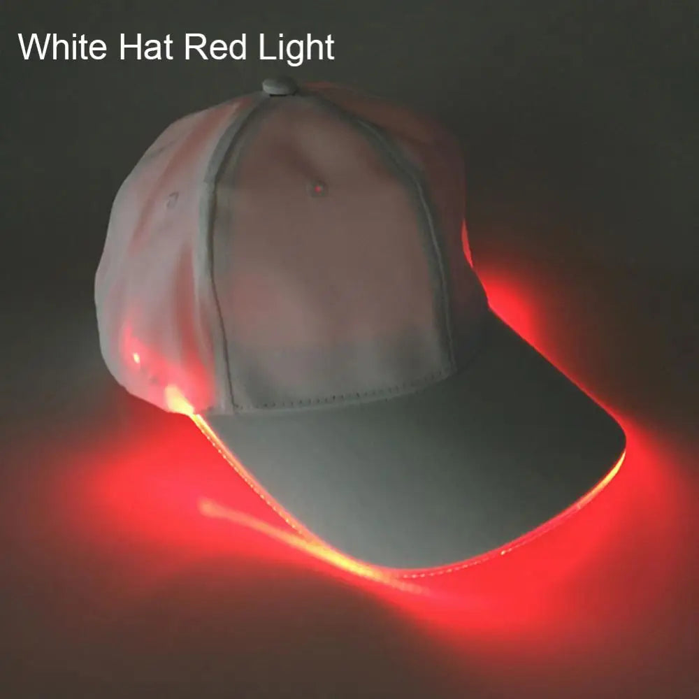 LED Up Baseball Caps Hip Hop Luminous Hat Christmas Party Peaked Cap Glowing Hat Might Club Bar Party Sport Women Men Visors