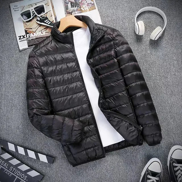 Down Jacket Men All-Season Ultra Lightweight Packable Water and Wind-Resistant Breathable Coat Men Hoodies Jackets Men Jacket