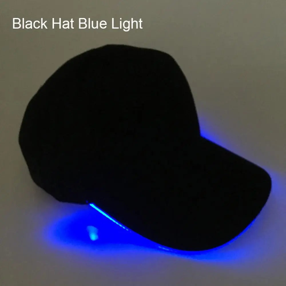 LED Up Baseball Caps Hip Hop Luminous Hat Christmas Party Peaked Cap Glowing Hat Might Club Bar Party Sport Women Men Visors