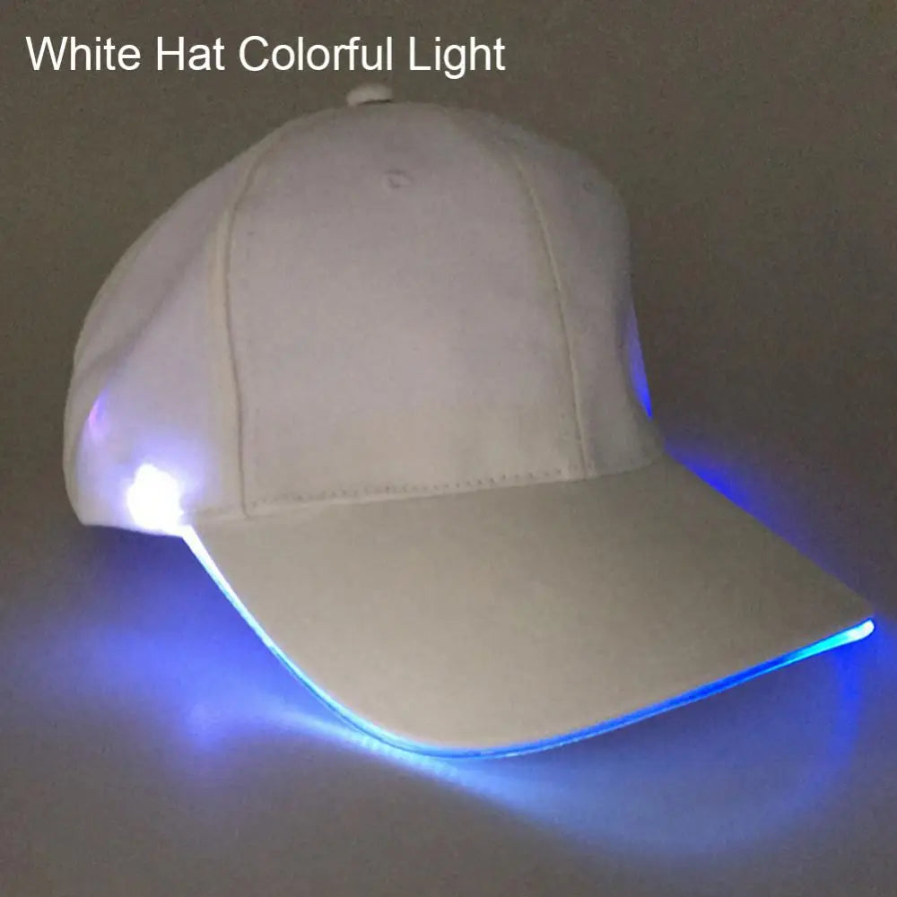 LED Up Baseball Caps Hip Hop Luminous Hat Christmas Party Peaked Cap Glowing Hat Might Club Bar Party Sport Women Men Visors