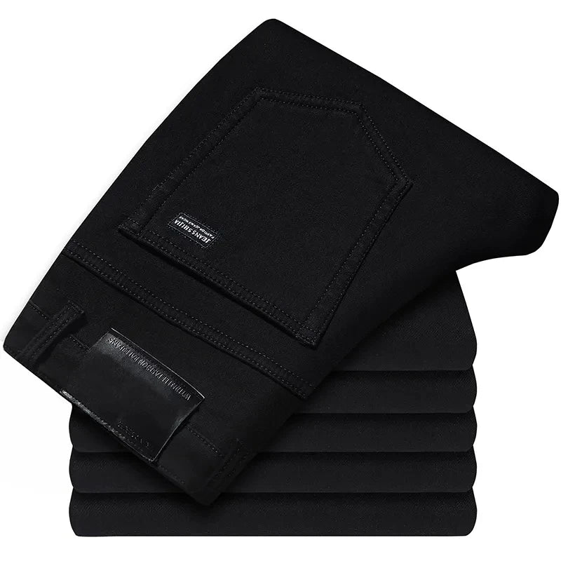Men's Classic Jeans Jean Homme Pantalones Hombre Men Spijkerbroek Mannen Soft Black Biker Masculino Denim Overalls Men's Pants
