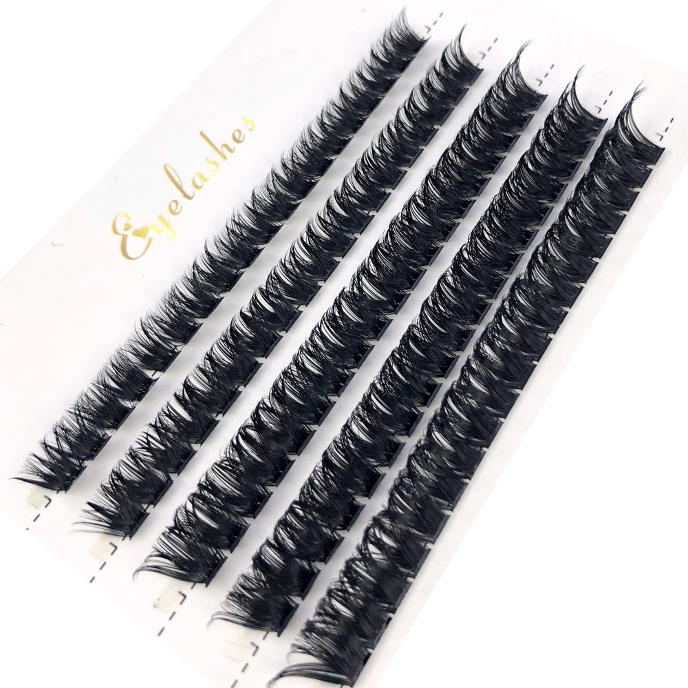 HBZGTLAD 100/280 clusters 30D 40D 60D 80D 100D D Curl Individual Lashes Extensions Natural Soft DIY False Eyelashes For Makeup