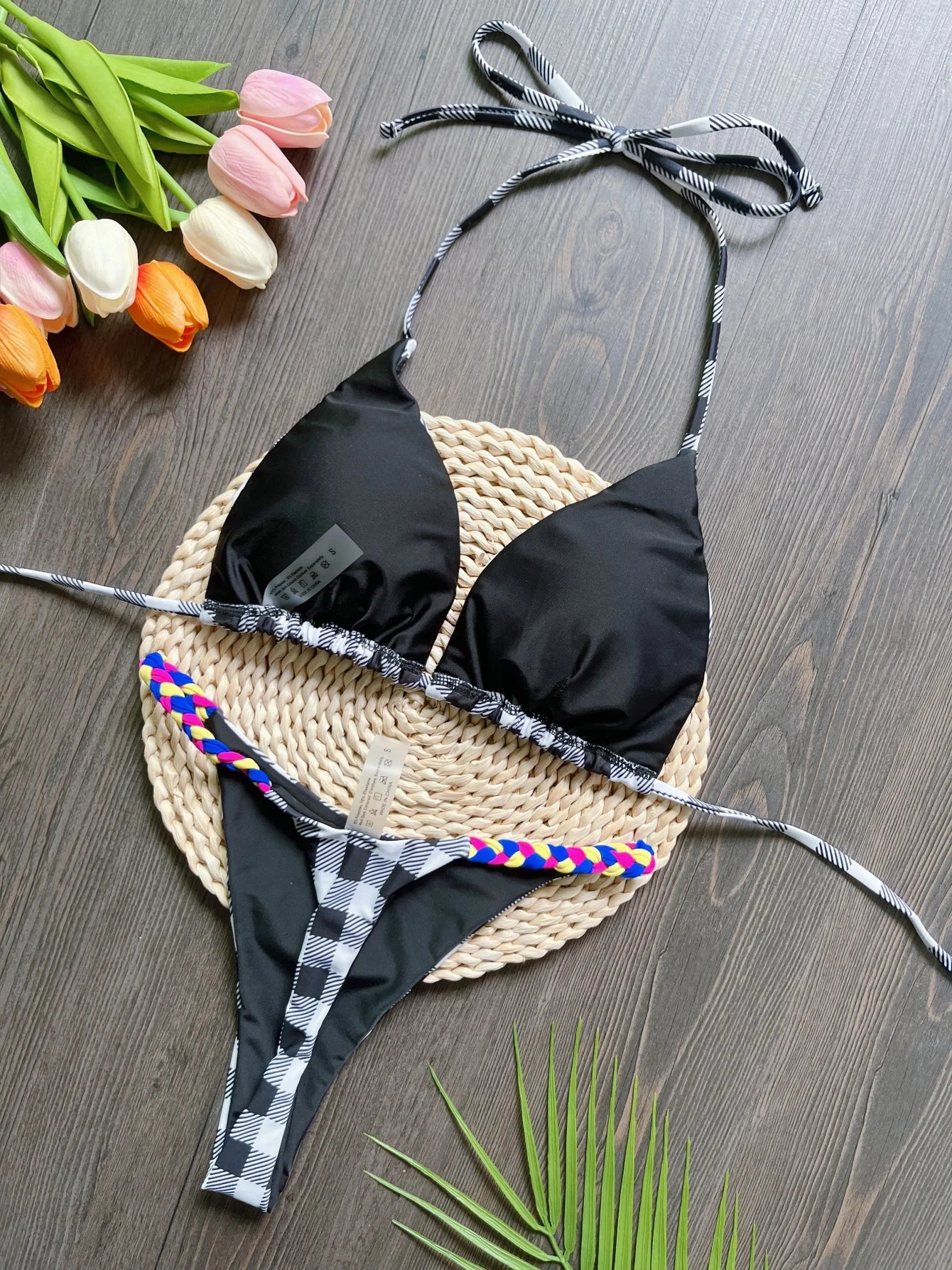 RUOTONGSEPT Women Swimwear Bikini Set Thong Swim Suit Women Bathing Suits Bikini Biquini Brazilian Weaving rope Swimwear