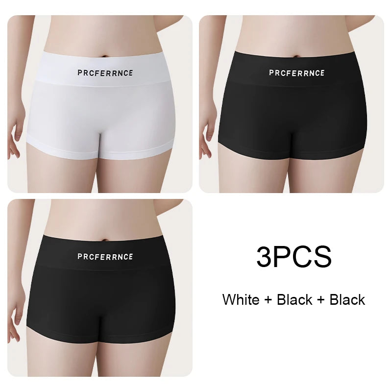 Plus Size Shorts Shorts Under the Skirt Ice Silk Safety Short Pants Women Seamless Panties Women's Boxer Underwear Summer Female