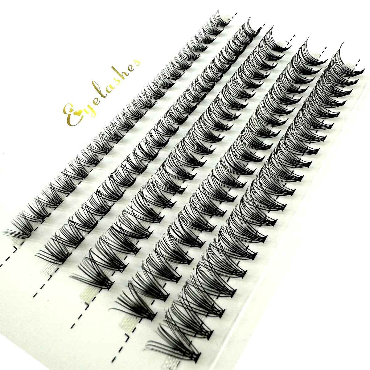 HBZGTLAD 100/280 clusters 30D 40D 60D 80D 100D D Curl Individual Lashes Extensions Natural Soft DIY False Eyelashes For Makeup