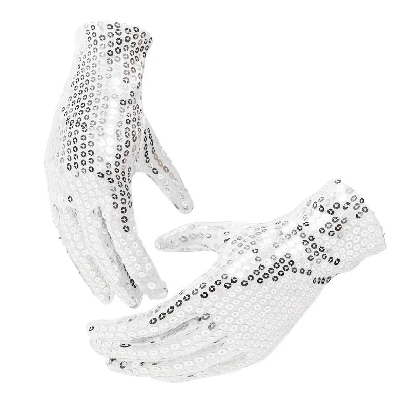 Fashion Boy Girl Men Woman Sequin Hat Bow Tie Gloves Cowboy Birthday Party Cap Jazz Dance Show Props Costume  Wedding Festival