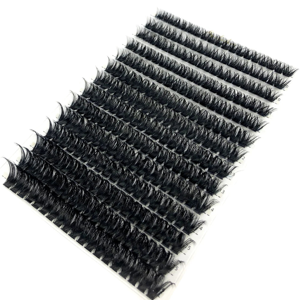 HBZGTLAD 100/280 clusters 30D 40D 60D 80D 100D D Curl Individual Lashes Extensions Natural Soft DIY False Eyelashes For Makeup