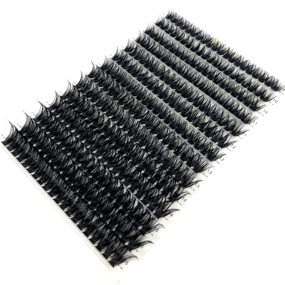 HBZGTLAD 100/280 clusters 30D 40D 60D 80D 100D D Curl Individual Lashes Extensions Natural Soft DIY False Eyelashes For Makeup