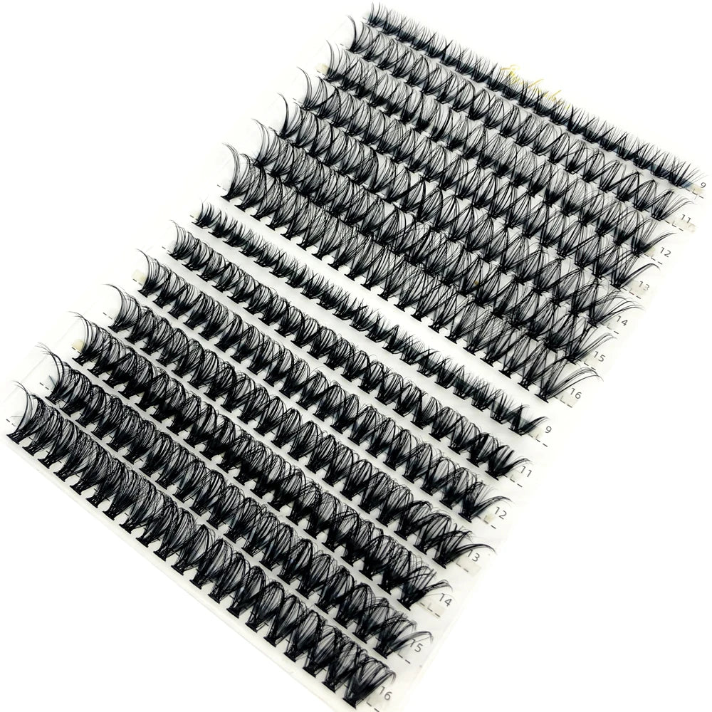 HBZGTLAD 100/280 clusters 30D 40D 60D 80D 100D D Curl Individual Lashes Extensions Natural Soft DIY False Eyelashes For Makeup