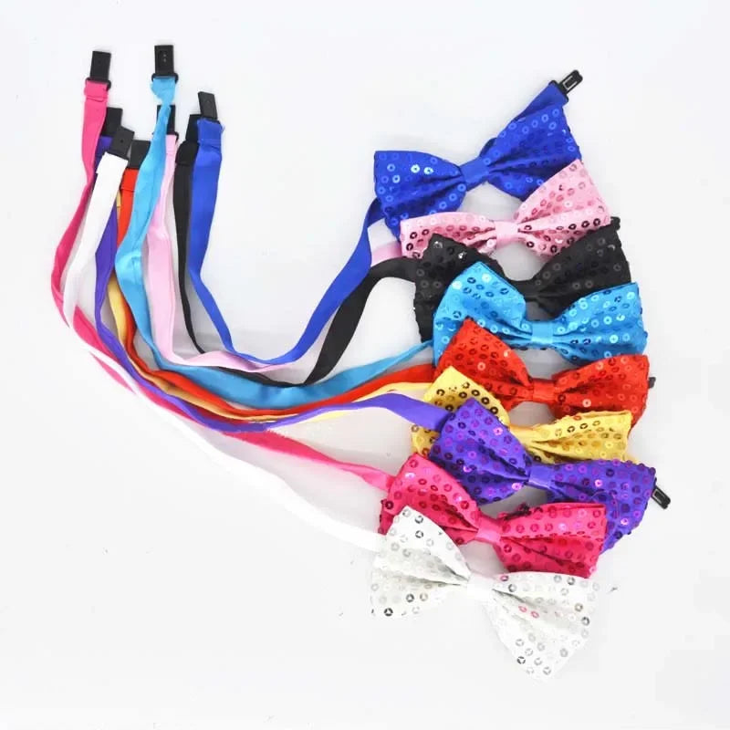 Fashion Boy Girl Men Woman Sequin Hat Bow Tie Gloves Cowboy Birthday Party Cap Jazz Dance Show Props Costume  Wedding Festival