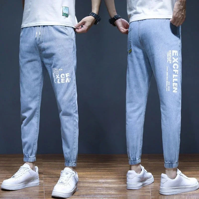 Harem Men's Jeans Trousers Spring Autumn with Pockets Male Cowboy Pants Original High Quality Cotton Y2k Vintage Wide Leg Y 2k
