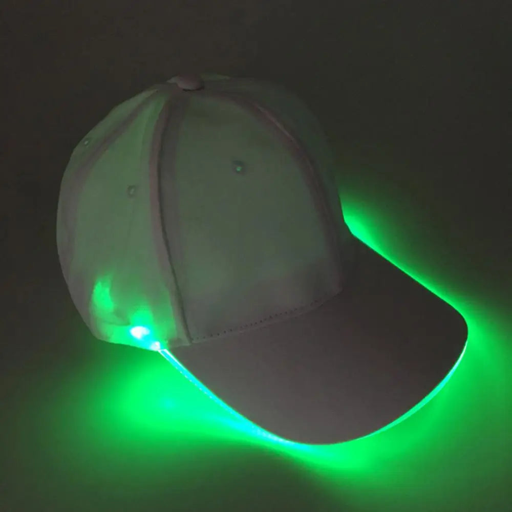 LED Up Baseball Caps Hip Hop Luminous Hat Christmas Party Peaked Cap Glowing Hat Might Club Bar Party Sport Women Men Visors