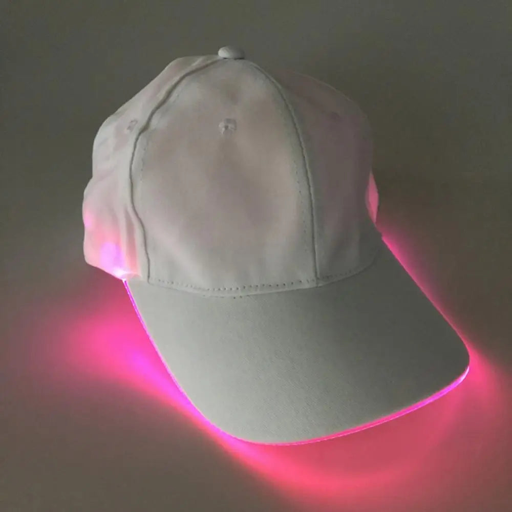 LED Up Baseball Caps Hip Hop Luminous Hat Christmas Party Peaked Cap Glowing Hat Might Club Bar Party Sport Women Men Visors