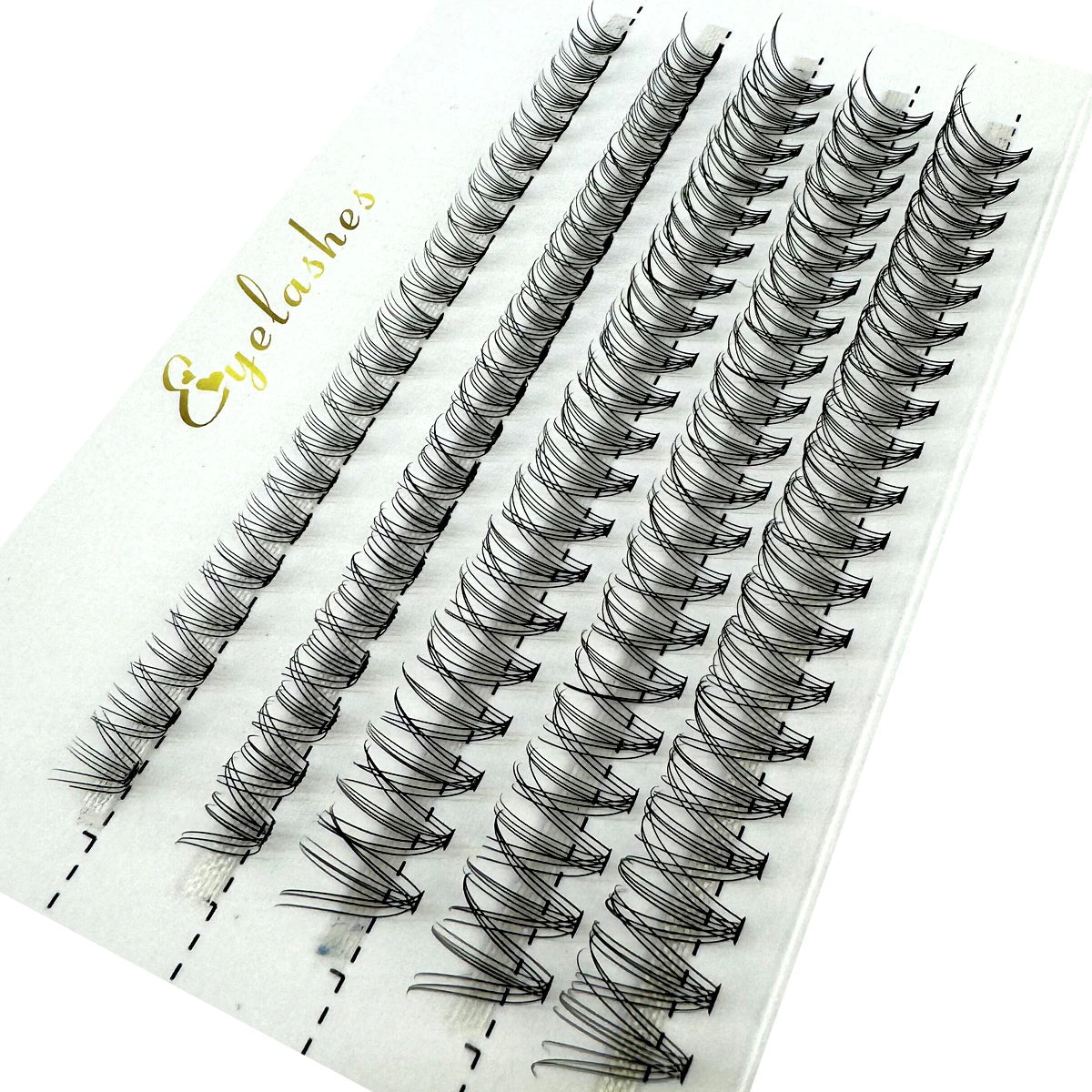 HBZGTLAD 100/280 clusters 30D 40D 60D 80D 100D D Curl Individual Lashes Extensions Natural Soft DIY False Eyelashes For Makeup