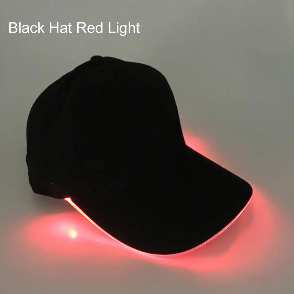 LED Up Baseball Caps Hip Hop Luminous Hat Christmas Party Peaked Cap Glowing Hat Might Club Bar Party Sport Women Men Visors