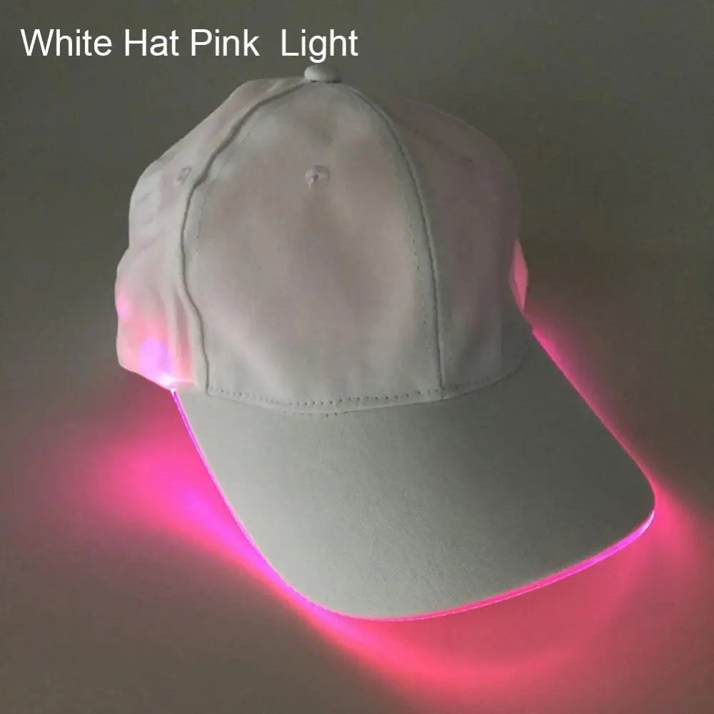 LED Up Baseball Caps Hip Hop Luminous Hat Christmas Party Peaked Cap Glowing Hat Might Club Bar Party Sport Women Men Visors