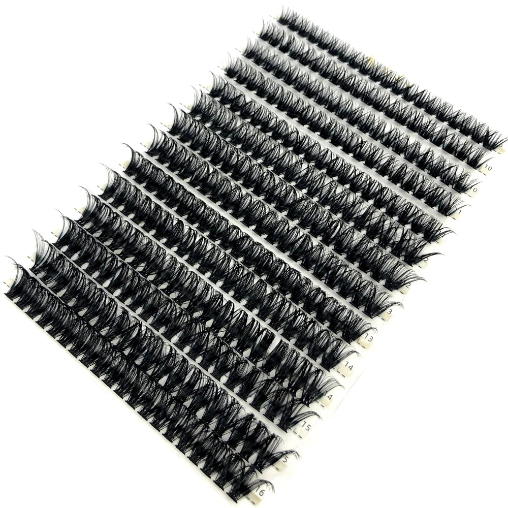 HBZGTLAD 100/280 clusters 30D 40D 60D 80D 100D D Curl Individual Lashes Extensions Natural Soft DIY False Eyelashes For Makeup