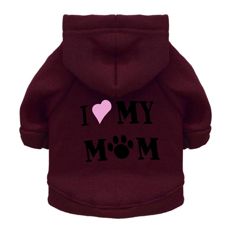 Dog Clothes Fleece Printed Mummy Pet Sweater