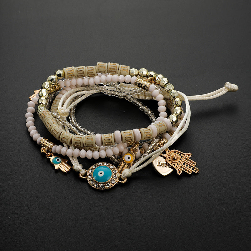 Fashion Bracelet Accessories Eyes Palms Love Beads